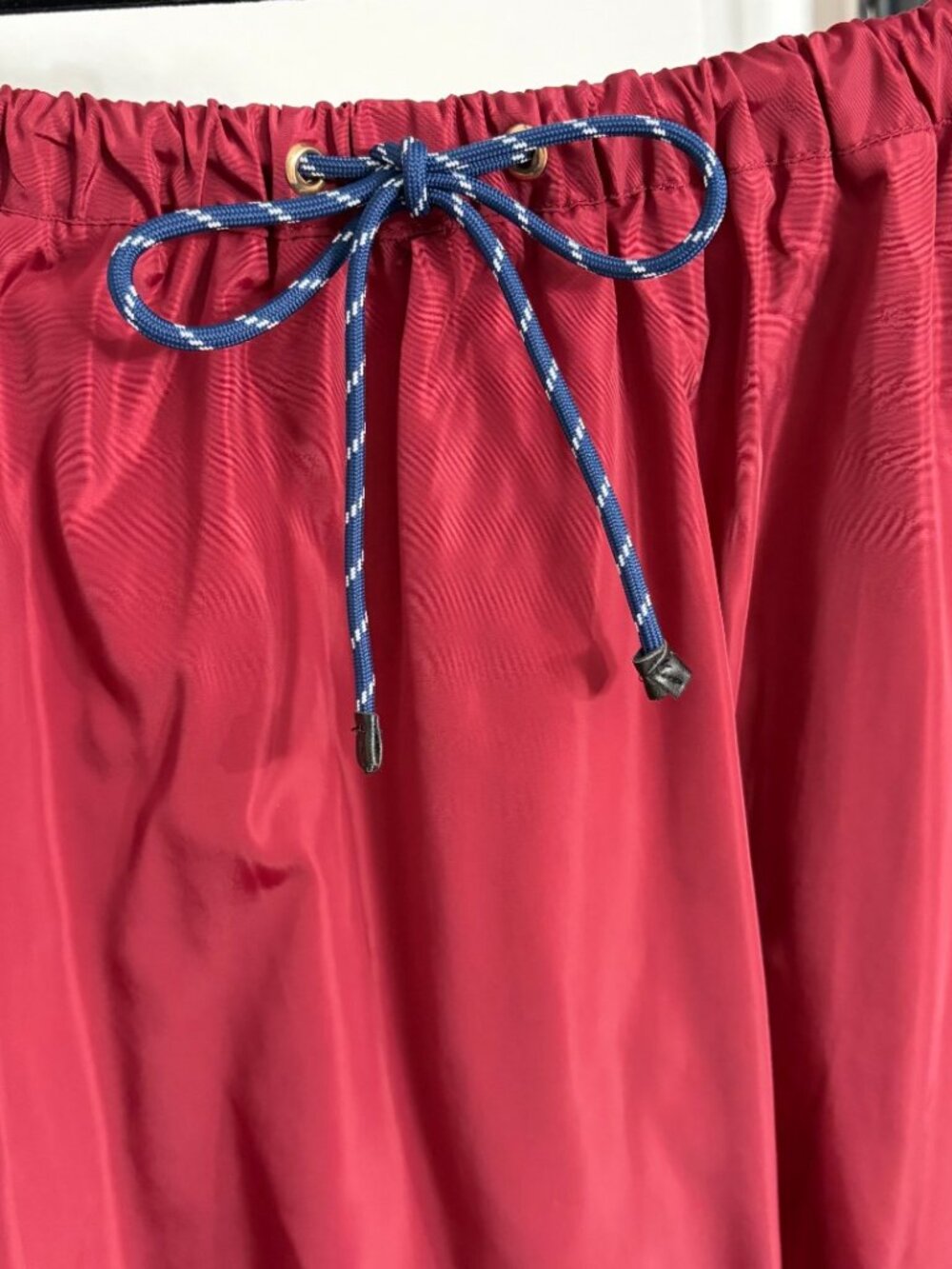 Miu Miu Letter-Print Drawstring Waist Casual Skirt - Picture 8 of 9